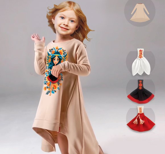 Плаття-світшот Angel UA Beige